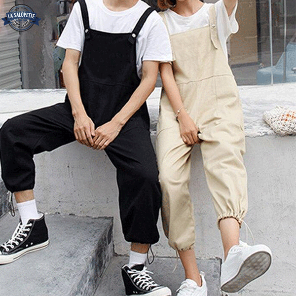 Vintage Latzhose Frau Streetwear
