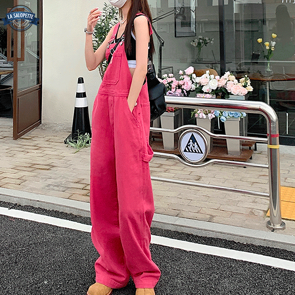 Salopette Jean<br> Pink Lina
