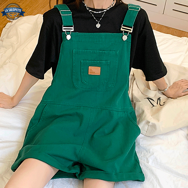 Salopette Short<br> Verte Sapin