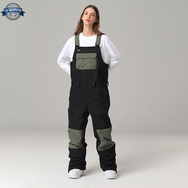 Ski Latzhose Schwarz Spider