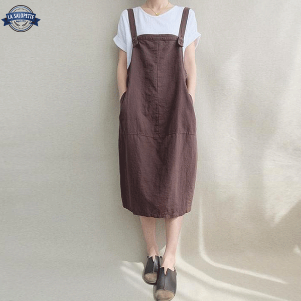 Kleid Latzhose Coffee Style Schürze
