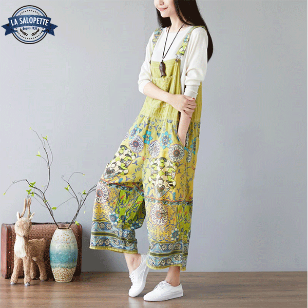 Salopette Vintage<br> Verte Sapporo
