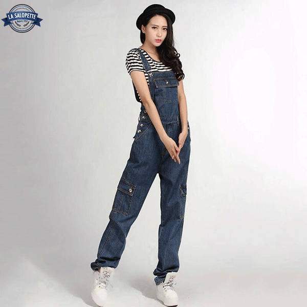 Salopette Vintage<br> en Jean Maya