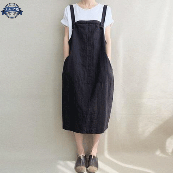 Kleid Latzhose Schürze Black Moon